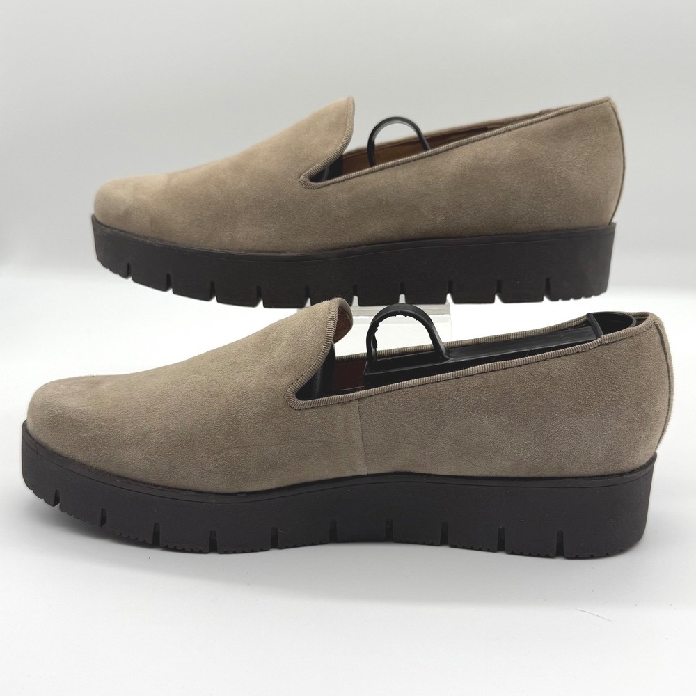 Women’s Suede Slip-On Loafers in Taupe - Picture 3 of 8